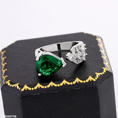 TRSH00798 KYC Tear Stone Ring Adjustable - TRSH