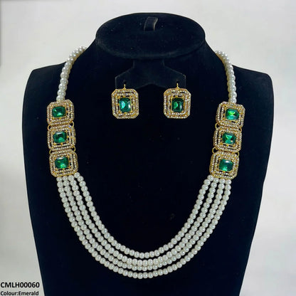 CMLH00060 FRN Rectangle Pearl Mala Set - CMLH