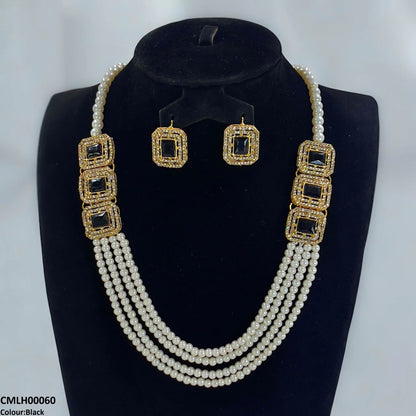 CMLH00060 FRN Rectangle Pearl Mala Set - CMLH