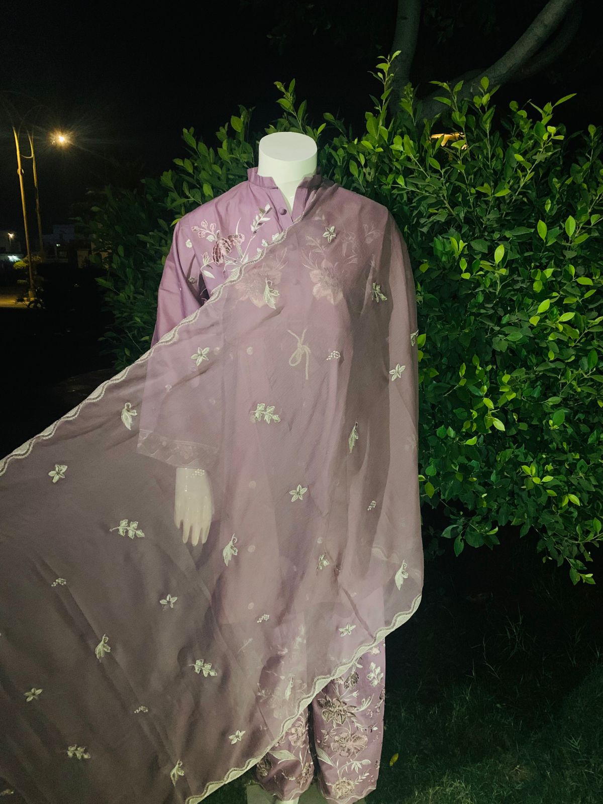 DORY SHORT FROK 3PC COTTON EMBROIDERIED WITH SHAFOON EMBROIDRY DUPPATTA