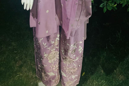 DORY SHORT FROK 3PC COTTON EMBROIDERIED WITH SHAFOON EMBROIDRY DUPPATTA